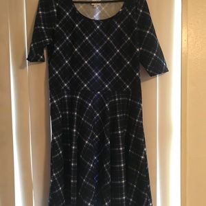 2XL BLUE PLAID NICOLE