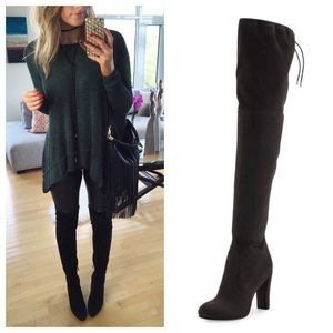 Sam Edelman Kent Black Suede OTK Boots