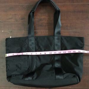 Tory Burch Small Black Nylon Penn Tote Bag
