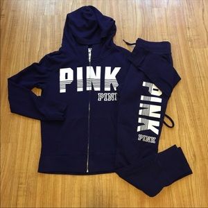 Vs pink sweatsuit set