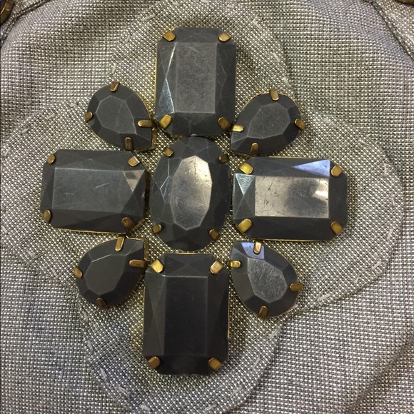 XS KARTA jeweled top silver hidden back zipper - Picture 4 of 6