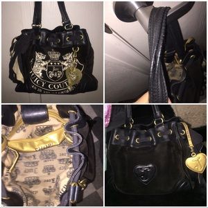 Juicy Couture Black Daydreamer Tote Bag