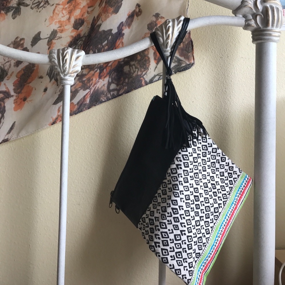 Leather & Canvas Boho Purse