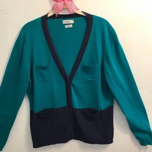 Preppy look cardi