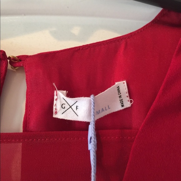 Crimson/red-G-F Collection Bevello Dress - Picture 4 of 7