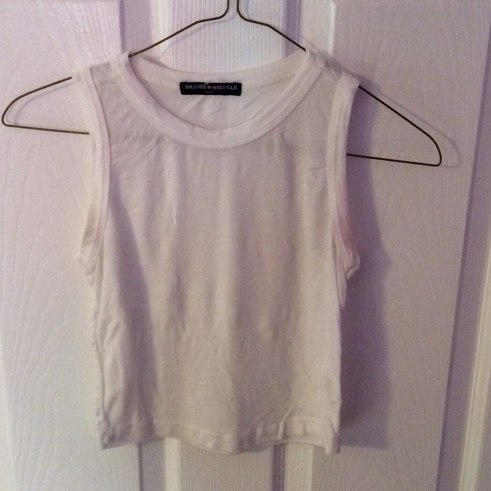 Brandy Melville White Crop Top
