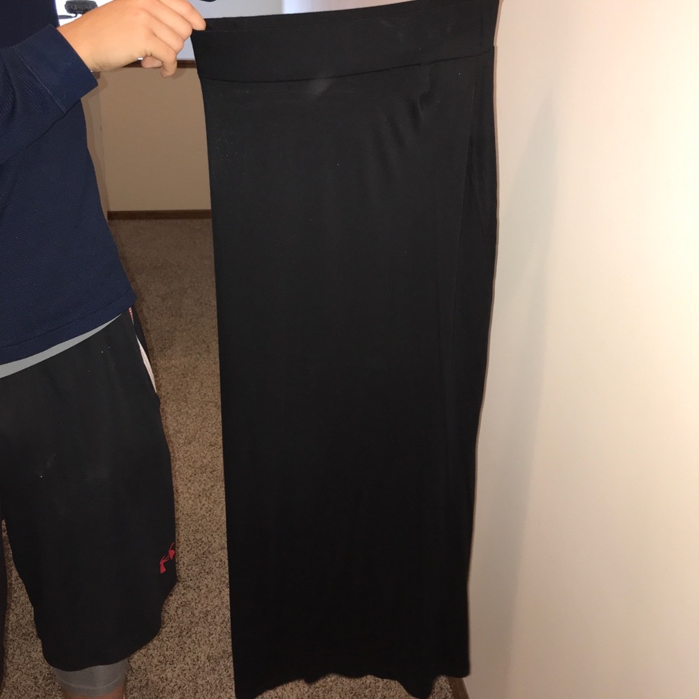 Black maxi skirt