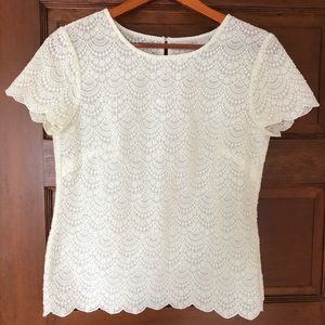Sheer lace blouse