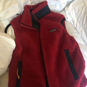 Red Retro Patagonia Vest