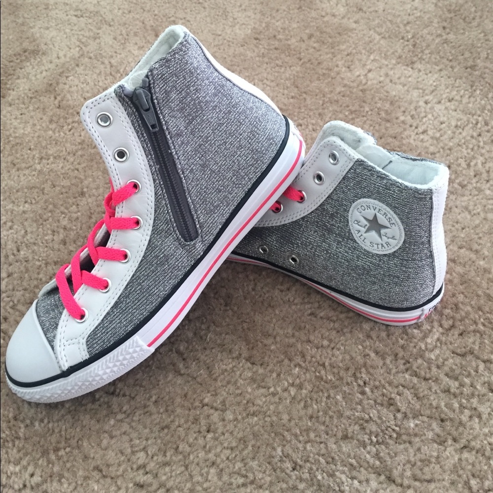 Converse All Star Chuck Taylors-Silver
