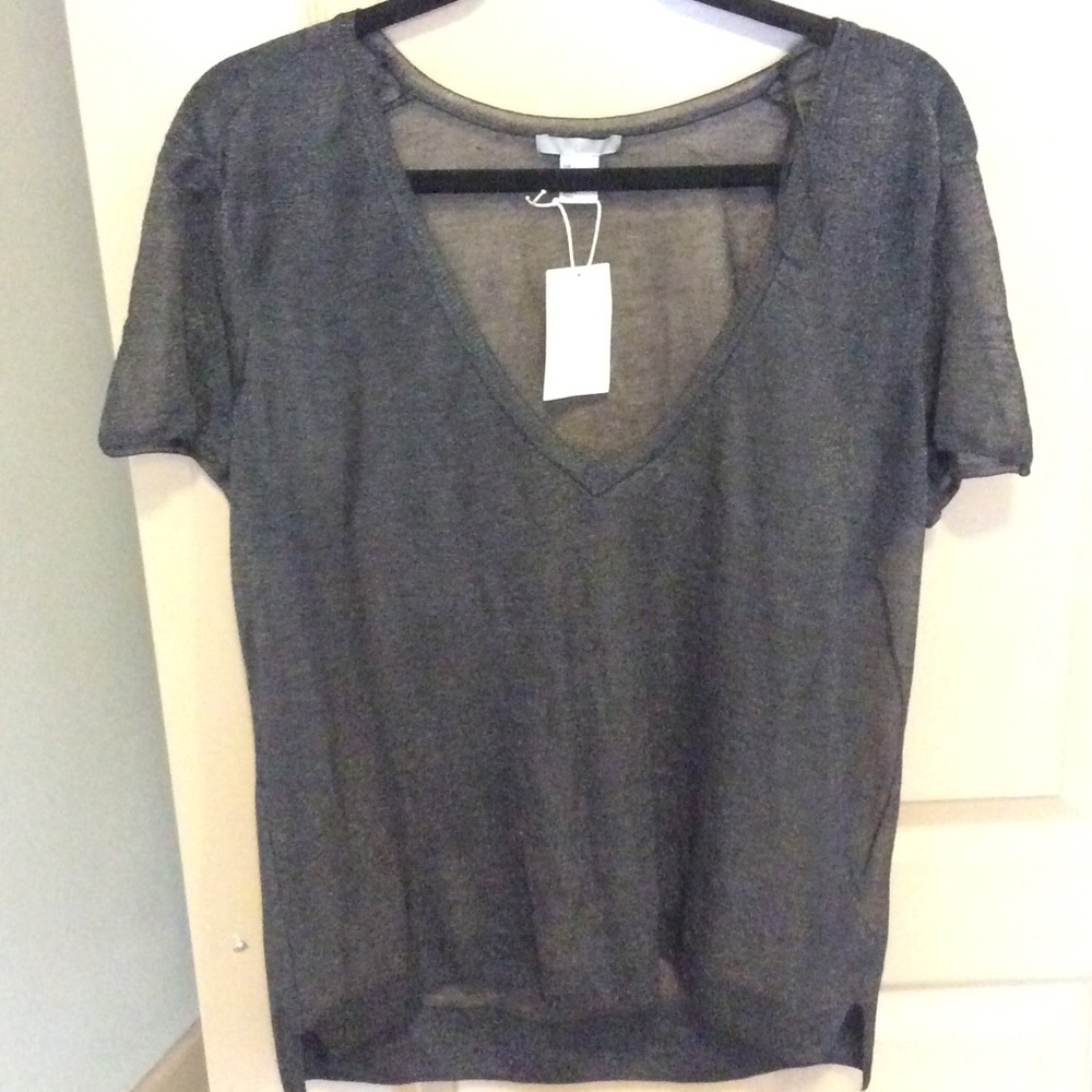 NWT H&M sparkly see-through top