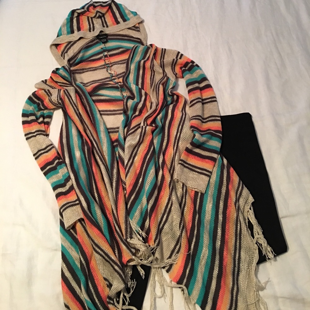 Hooded cardigan