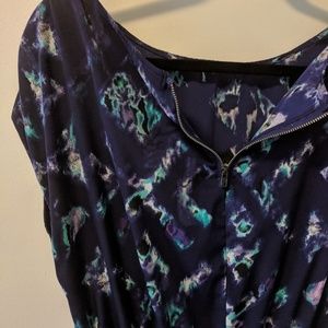 Merona Blue and Purple Dress