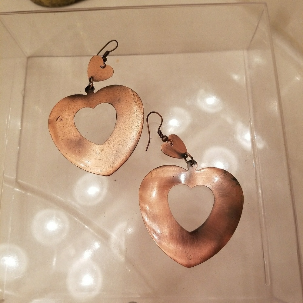 Rose gold earrings