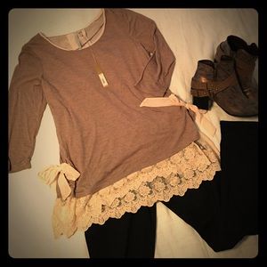 Peek a boo Lace Blouse