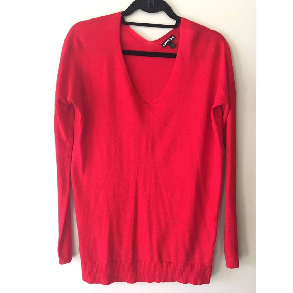 Express "cashmere" Tunic Sweater