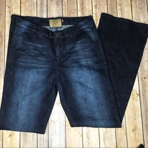 High Waisted Flare Leg Jeans