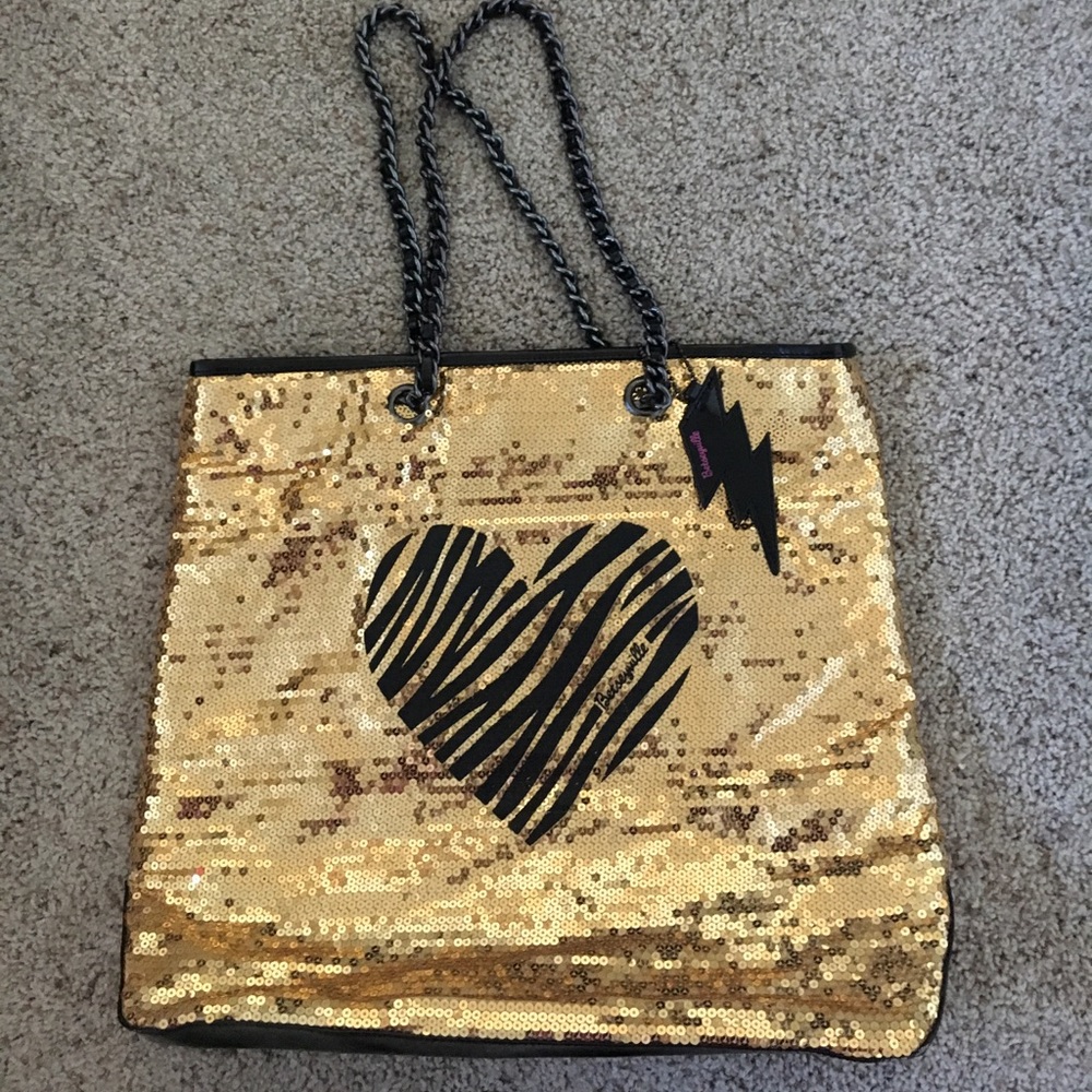 Betseyville Gold Sequin Large Tote Bag