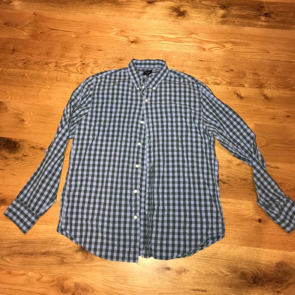 Men’s J.Crew checked button up