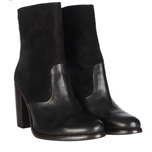 ALL SAINTS Two Tone High Hessian Boots Size 7