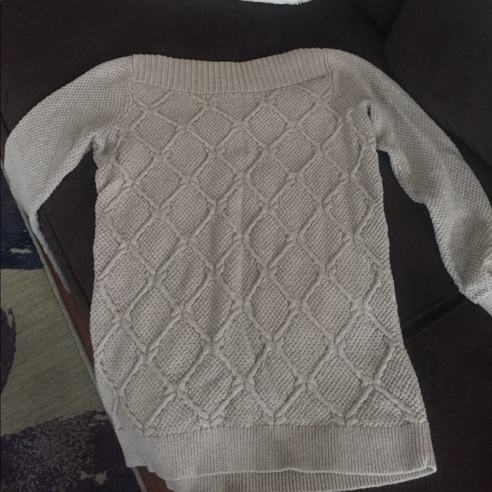 Tan loft medium sweater