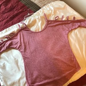 Strappy sleeve shirt