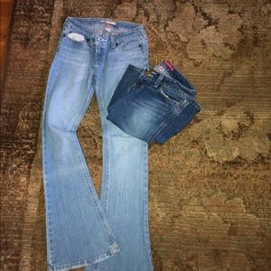 TWO PAIRS Abercrombie girls 12 Boot Cut Jeans