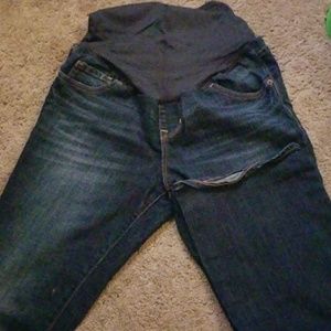 Old navy dark bootcut jeans maternity