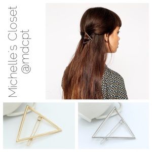 Triangle Barrette (Gold or Silver)