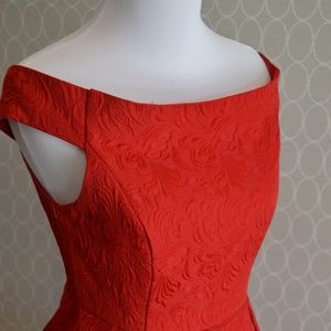 Gorgeous Red  Off the Shoulder Holiday Dress