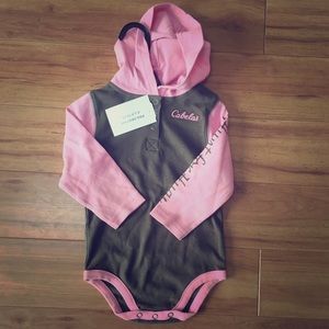 Cabellas hooded onesie