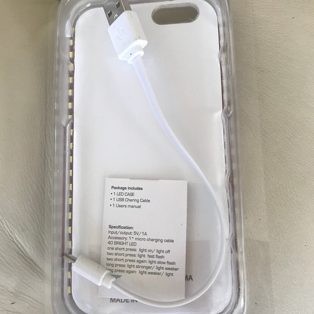 ILLUMINATED IPHONE BRIGHT LED PHONE CASE 6/6S - Picture 7 of 8