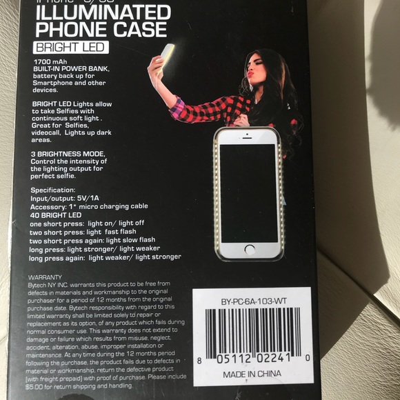 ILLUMINATED IPHONE BRIGHT LED PHONE CASE 6/6S - Picture 3 of 8
