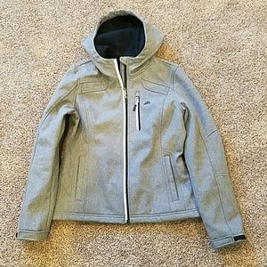 Snozu performance gray soft shell coat
