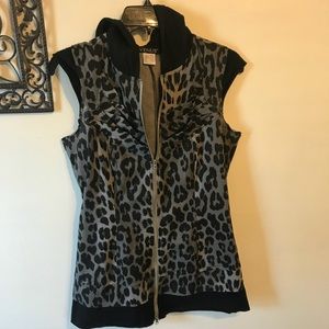Venus leopard print vest