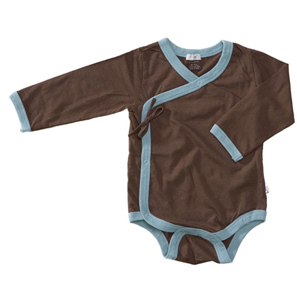 Baby soy Kimono Long Sleeve Onesie Romper NWT