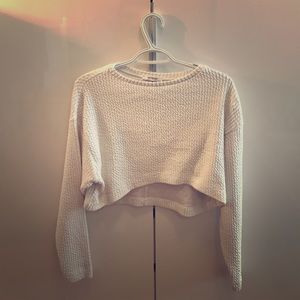 ZARA White Long Sleeves Top
