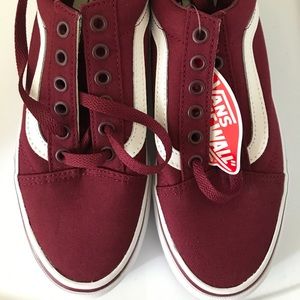 Burgundy Old School Vans