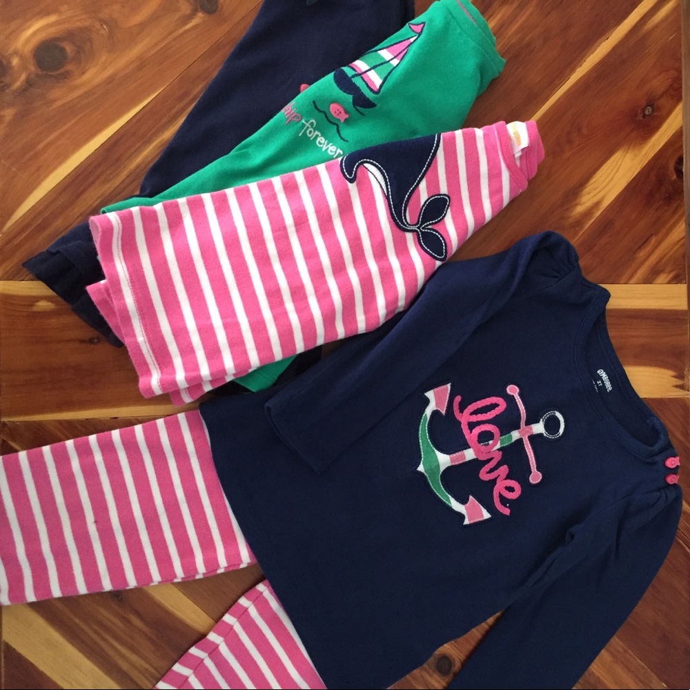 Gymboree bundle. 4 shirts. 1 Pants. 2T