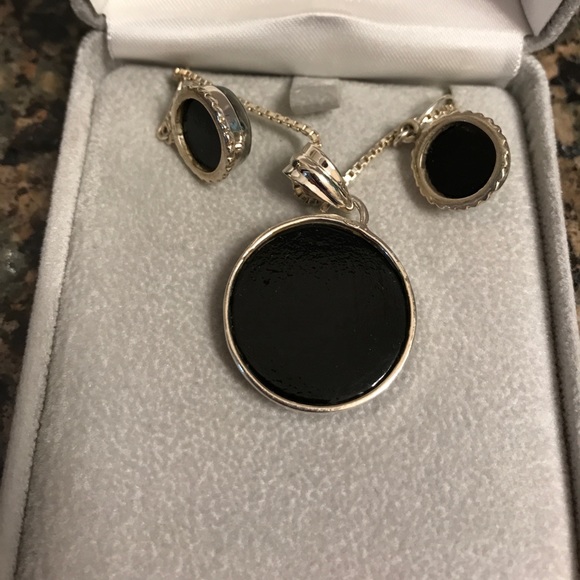 STERLING SILVER DICHROIC TREE OF LIFE SET NIB - Picture 5 of 5