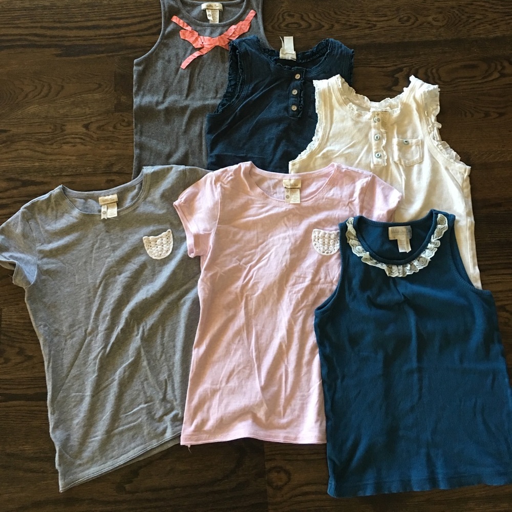 Lot of Matilda Jane basic tanks & tees 12-14