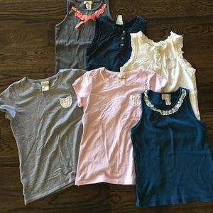Lot of Matilda Jane basic tanks & tees 12-14