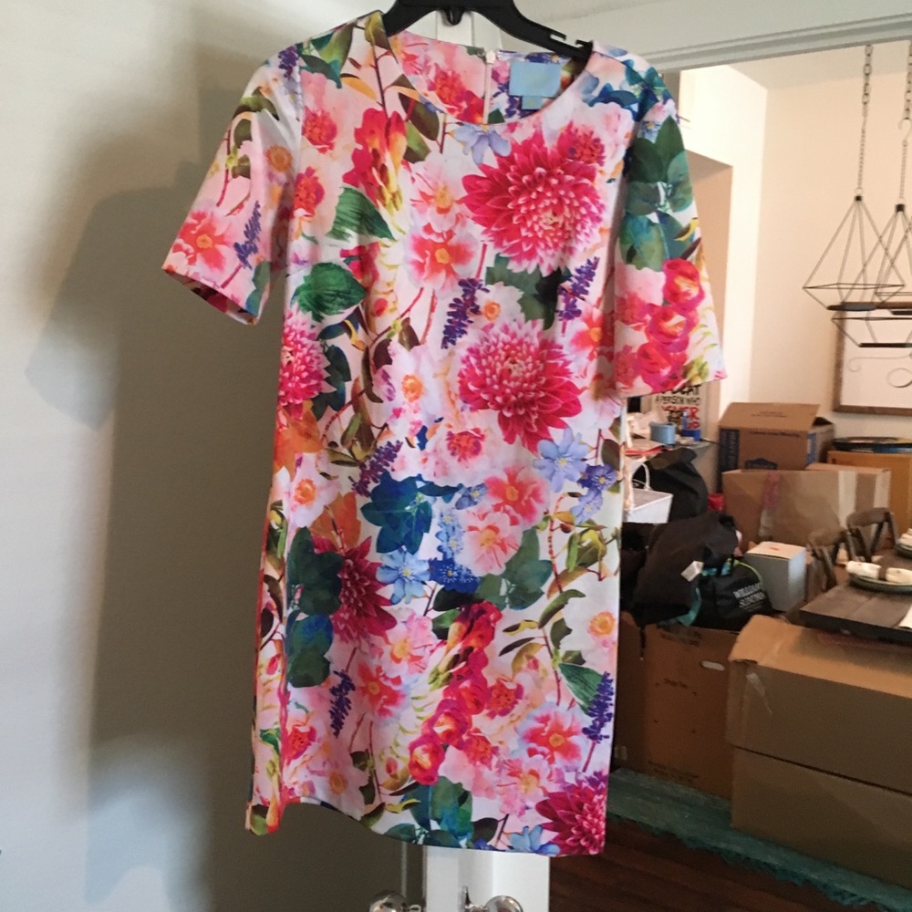 Flower Pattern Dress - image 1