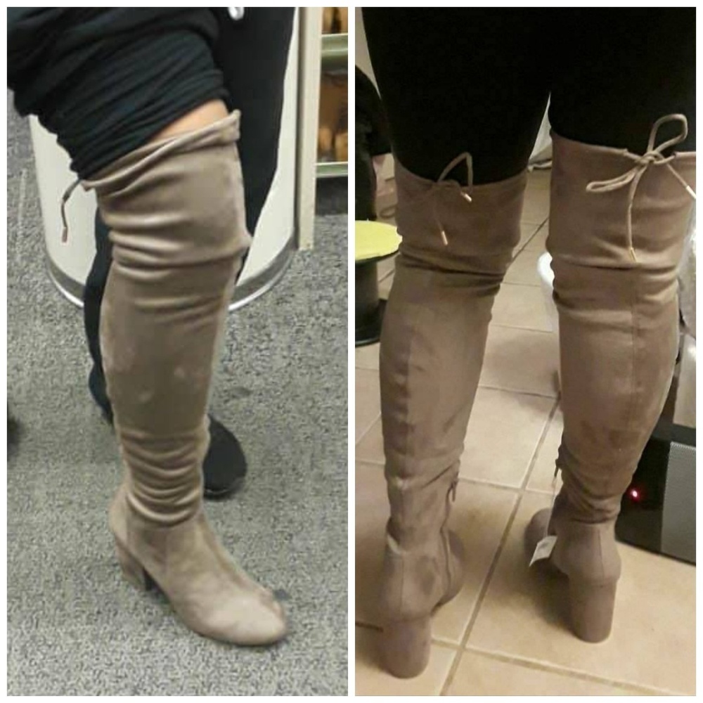 Payless Suede knee high boots