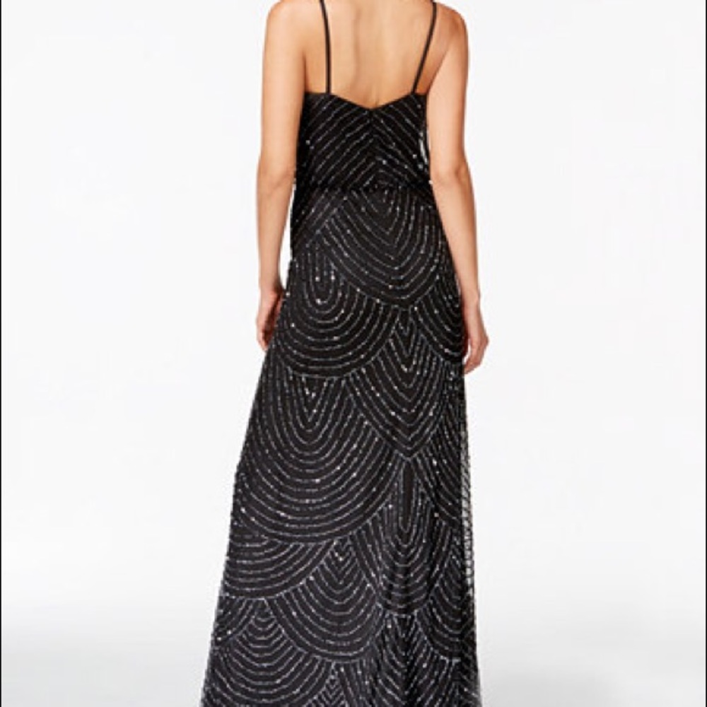 beaded blouson gown