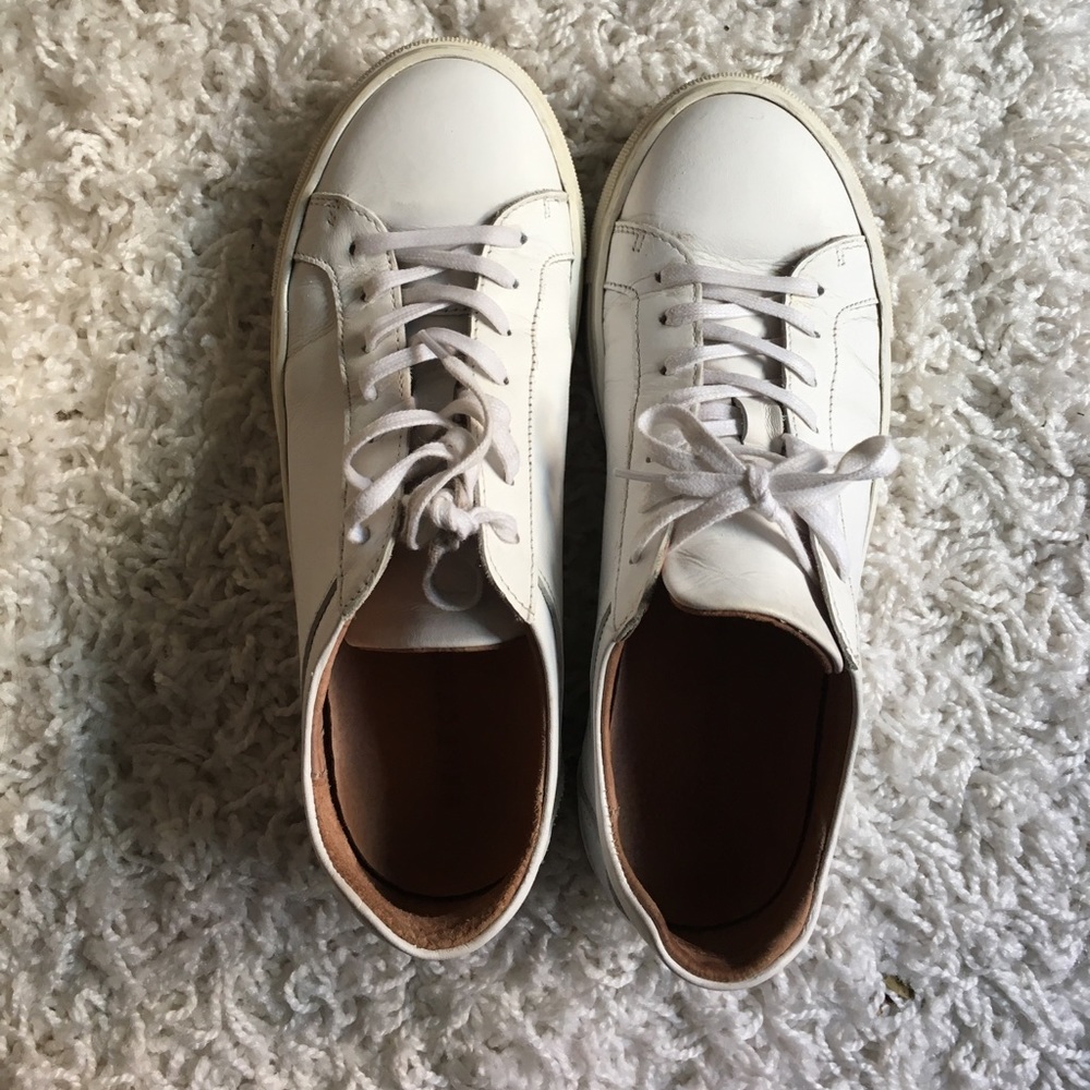 SELECTED/ Femme - white leather sneakers