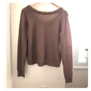 Madewell sezane collab dusty pink pullover sweater