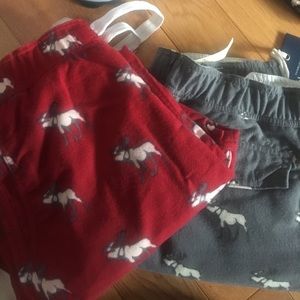2 pairs of BOYS LARGE Abercrombie Sleepwear pants.