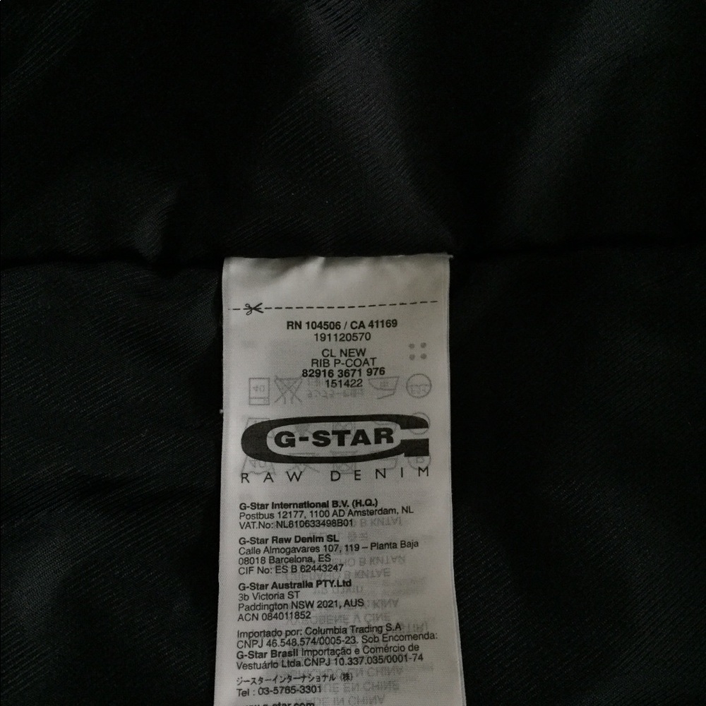 New G-Star Raw Correct Line Rib P-Coat - Size M - image 5