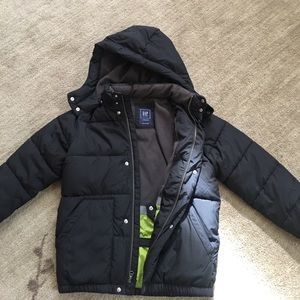 Boys Gap winter coat , black, size Large
